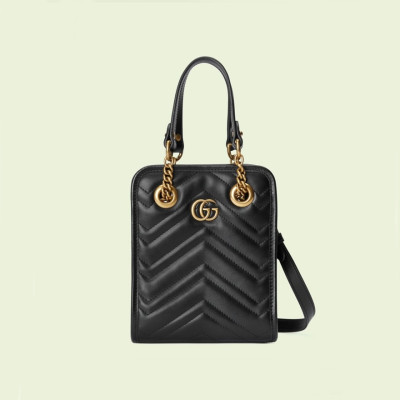 구찌 여성 블랙 마몬트백 - Gucci Womens Black Marmont Bag - gu487x