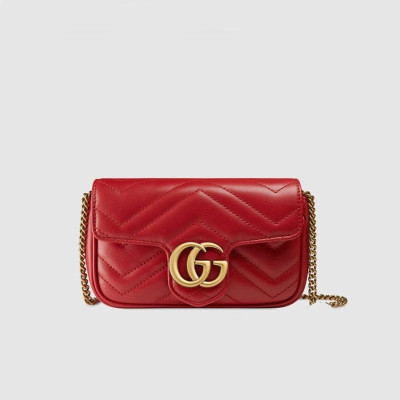 구찌 여성 레드 슈퍼 미니 마몬트백 - Gucci Womens Red Marmont Bag - gu516x