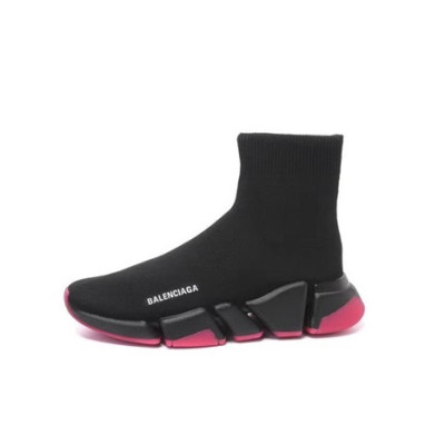 발렌시아가 남/녀 블랙 하이탑 스니커즈 - Balenciaga Unisex Black Sneakers - ba252x