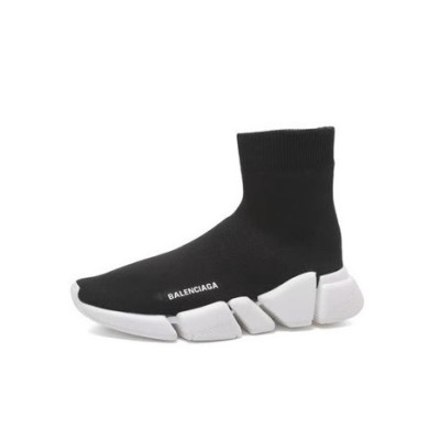 발렌시아가 남/녀 블랙 하이탑 스니커즈 - Balenciaga Unisex Black Sneakers - ba255x
