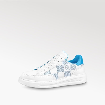 루이비통 남성 블루 스니커즈 - Louis vuitton Mens Blue Sneakers - lv702