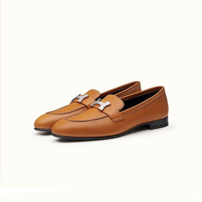 에르메스 여성 카멜 파리 로퍼 - Hermes Womens Camel Loafer - he142x