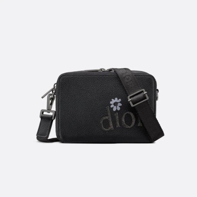 디올 남성 블랙 크로스백 - Dior Mens Black Cross Bag - di364x