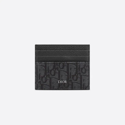 디올 남성 블랙 카드 지갑 - Dior Mens Black Card Wallets - di372x