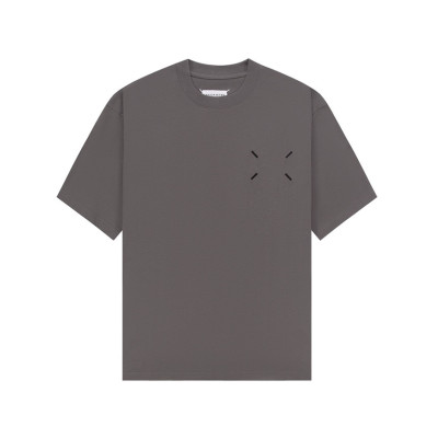 메종마르지엘라 남/녀 크루넥 그레이 반팔티 - Maison Margiela Unisex Gray Tshirts - mai135x