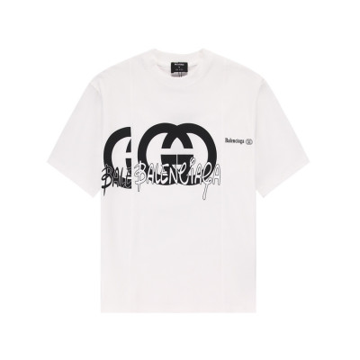 구찌 남/녀 화이트 크루넥 반팔티 - Gucci Unisex White Short sleeved T-shirts - gu571x