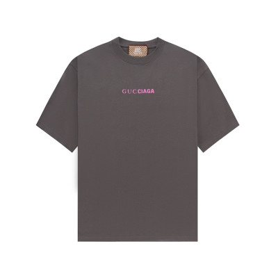 구찌 남/녀 그레이 크루넥 반팔티 - Gucci Unisex Gray Short sleeved Tshirts - gu572x