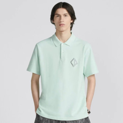 디올 남성 민트 폴로 반팔티 - Dior Mens Mint Short sleeved Tshirts - di380x