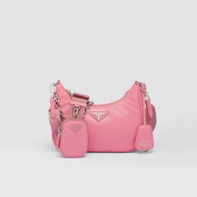 프라다 여성 핑크 크로스백 - Prada Womens Pink Cross Bag - pr303x