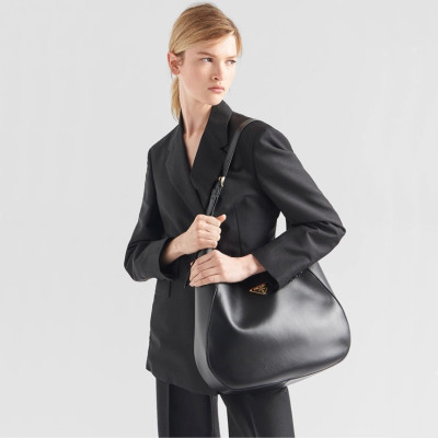 프라다 여성 블랙 숄더백 - Prada Womens Black Shoulder Bag - pr312x