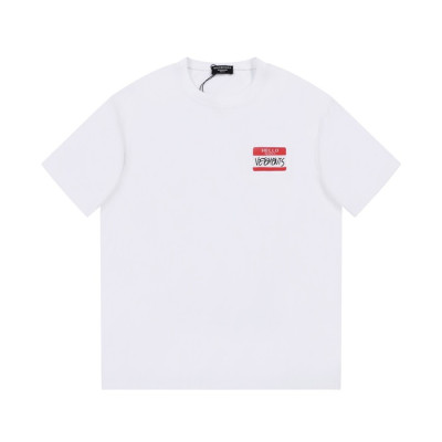 베트멍 남/녀 트렌디 화이트 반팔티 - Vetements Unisex White Tshirts - vet312x