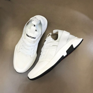 톰포드 남성 캐쥬얼 화이트 스니커즈 - Tom Ford Mens White Sneakers - tof46x