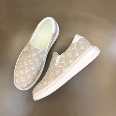 루이비통 남성 모던 베이지 로퍼 - Louis vuitton Mens Beige Loafer - lv746x