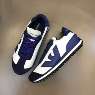 알마니 남성 클래식 블루 스니커즈 - Armani Mens Blue Sneakers - ar12x