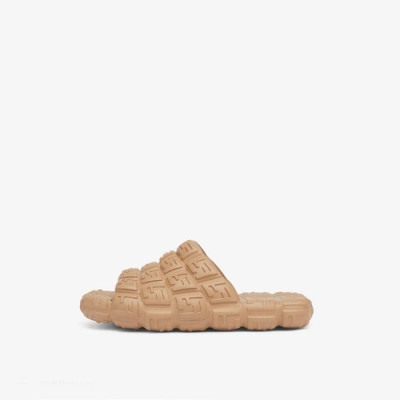 펜디 남/녀 베이지 슬리퍼 - Fendi Unisex Beige Slipper - fe96x