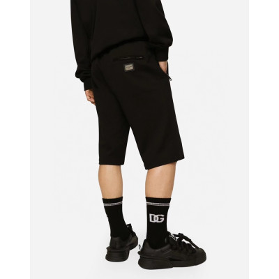 돌체앤가바나 남성 블랙 반바지 - Dolce&Gabbana Mens Black Half-pants - do447x