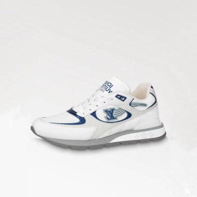 루이비통 남성 화이트 스니커즈 - Louis vuitton Mens White Sneakers - lv780x
