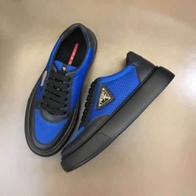 프라다 남성 블루 스니커즈 - Prada Mens Blue Sneakers - pr419x