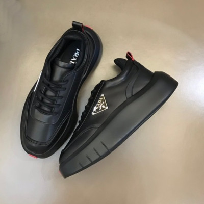 프라다 남성 블랙 스니커즈 - Prada Mens Black Sneakers - pr427x