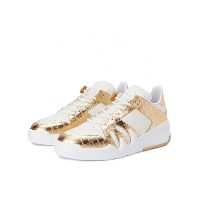 쥬세퍼 자노티 남성 골드 스니커즈 - Giuseppe Zanoti Mens Gold Sneakers - gz05x