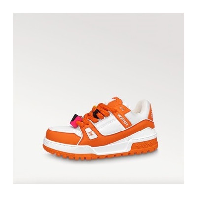루이비통 남/녀 오렌지 스니커즈 - Louis vuitton Unisex Orange Sneakers - lv804x