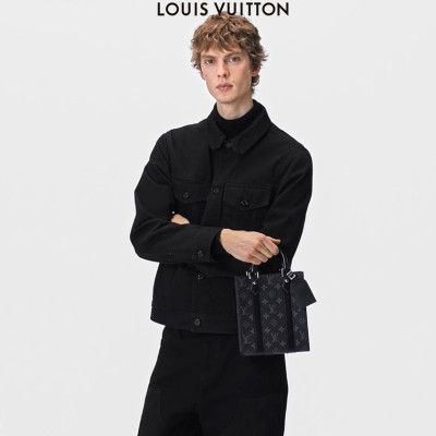 루이비통 남성 블랙 미니 토트백 - Louis Vuitton Mens Black Tote Bag - lv828x