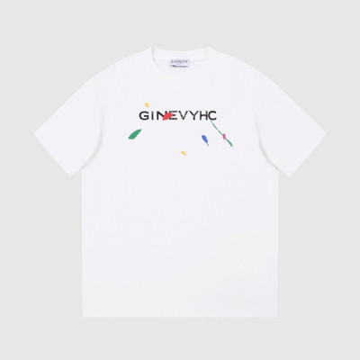 지방시 남성 크루넥 화이트 반팔티 - Givenchy Mens White Short Sleeved Tshirts - gi234x