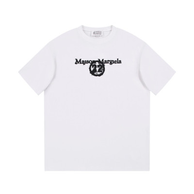 메종마르지엘라 남/녀 크루넥 화이트 반팔티 - Maison Margiela Unisex White Tshirts - mai140x