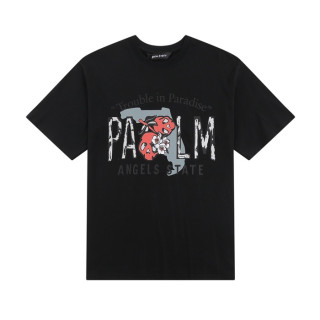 팜 엔젤스 남성 블랙 크루넥 반팔티 - Pam Angels Mens Black Tshirts - pam396x