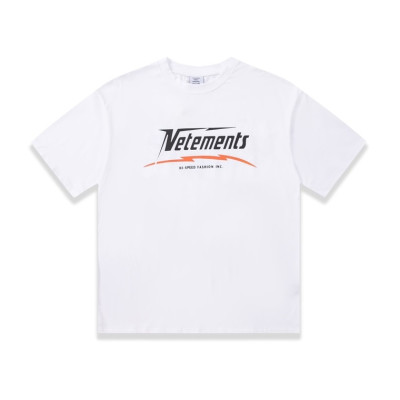 베트멍 남/녀 트렌디 화이트 반팔티 - Vetements Unisex White Tshirts - vet337x