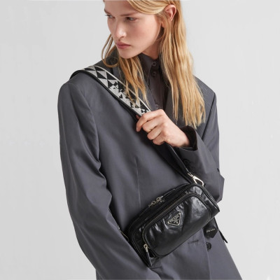 프라다 여성 블랙 숄더백 - Prada Womens Black Shoulder Bag - pr454x
