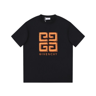 지방시 남성 크루넥 블랙 반팔티 - Givenchy Mens Black Short Sleeved Tshirts - gi254x