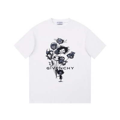 지방시 남성 크루넥 화이트 반팔티 - Givenchy Mens White Short Sleeved Tshirts - gi255x