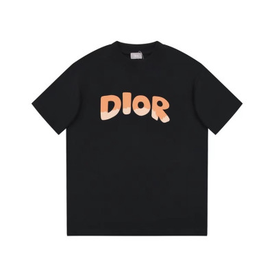 디올 남성 블랙 크루넥 반팔티 - Dior Mens Black Short sleeved Tshirts - di460x