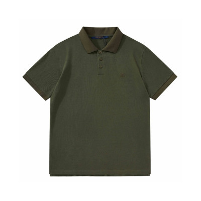 루이비통 남성 카키 폴로 반팔티 - Louis vuitton Mens Khaki Polo Tshirts - lv934x