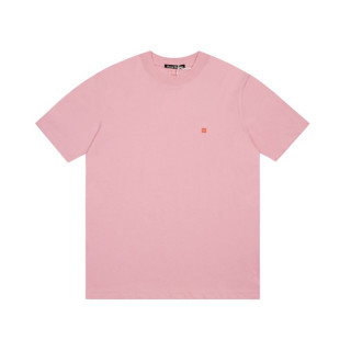 아크네 남/녀 핑크 크루넥 반팔티 - Acne Unisex Pink Short sleeved T-shirts - ane207x