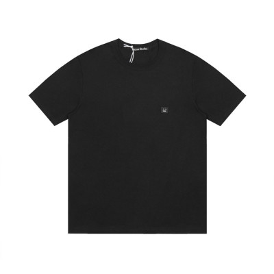 아크네 남/녀 블랙 크루넥 반팔티 - Acne Unisex Black Short sleeved T-shirts - ane208x
