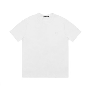 아크네 남/녀 화이트 크루넥 반팔티 - Acne Unisex White Short sleeved T-shirts - ane209x