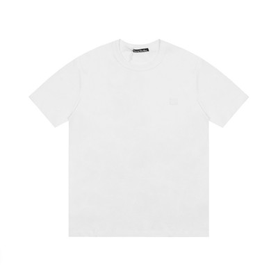 아크네 남/녀 화이트 크루넥 반팔티 - Acne Unisex White Short sleeved T-shirts - ane209x