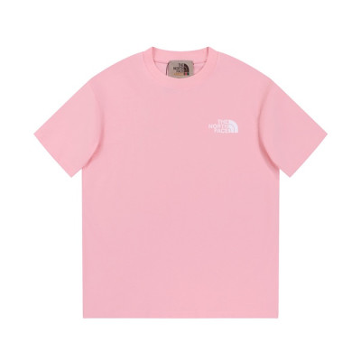 노스페이스 남성 핑크 크루넥 반팔티 - The North Face Mens Pink Tshirts - nor309x