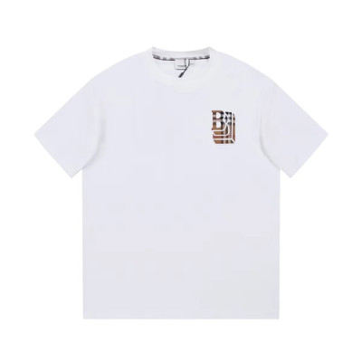 버버리 남성 화이트 크루넥 반팔티 - Burberry Mens White Short Sleeved Tshirts - bu179x