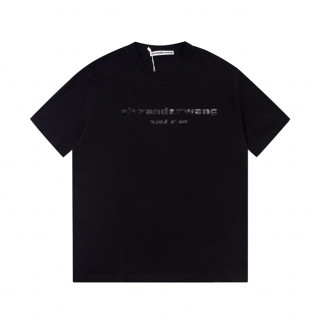 알렉산더왕 남성 블랙 반팔티 - Alexanderwang Mens Black Short sleeved Tshirts - alx240x