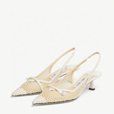 지미츄 여성 화이트 샌들 - Jimmy Choo Womens White Sandals - ji11x