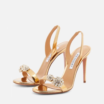 아쿠아주라 여성 골드 하이힐 - Aquazzura Womens Gold High-heels - aq17x
