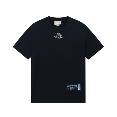 발렌시아가 남성 블랙 크루넥 반팔티 - Balenciaga Mens Black Short sleeved Tshirts - ba410x