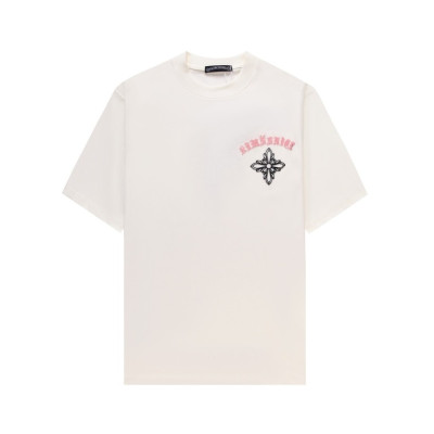 크롬하츠 남성 아이보리 크루넥 반팔티 - Chrom Hearts Mens Ivory Short sleeved Tshirts - ch144x