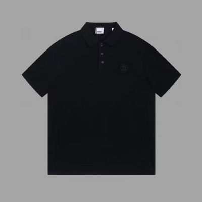 버버리 남성 블랙 크루넥 반팔티 - Burberry Mens Black Short Sleeved Tshirts - bu184x