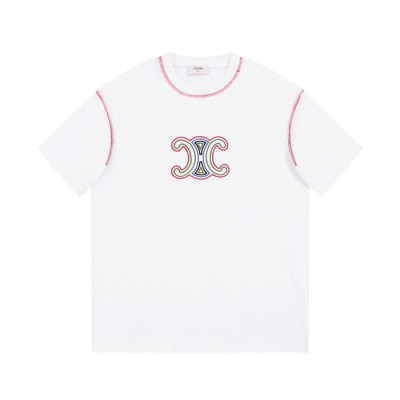 셀린느 남성 크루넥 화이트 반팔티 - Celine Mens White Short sleeved T-shirts - ce159x