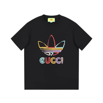 구찌 남/녀 블랙 크루넥 반팔티 - Gucci Unisex Black Short sleeved Tshirts - gu709x