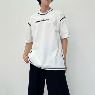 알렉산더왕 남성 화이트 반팔티 - Alexanderwang Mens White Short sleeved Tshirts - alx242x